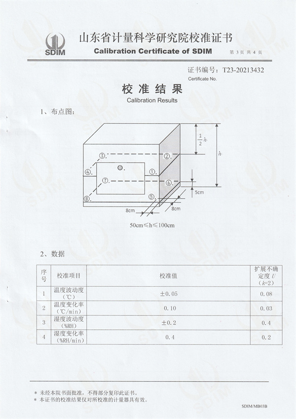 南方电网电力科技股份有限公司温湿度检定箱校准证书 (3).jpg